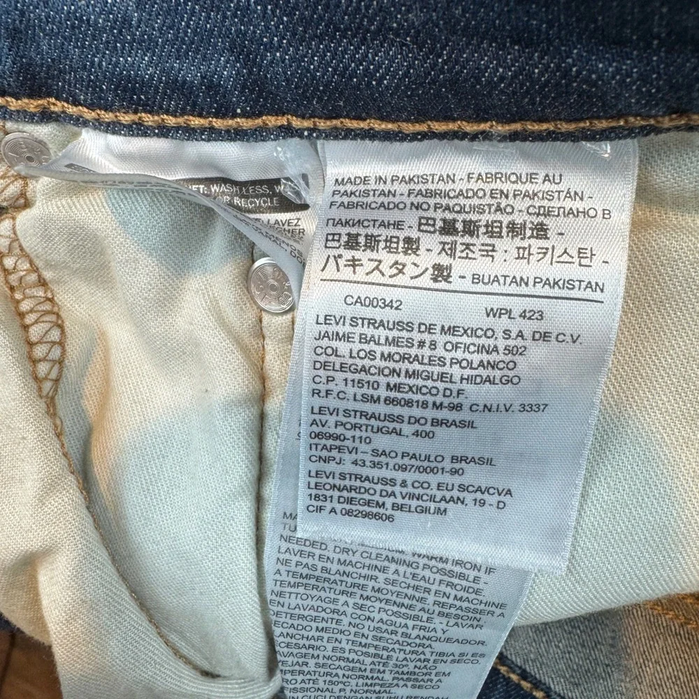 Levis 505 Regular Fit Jeans Mens 34x34 Blue Straight Leg Denim Pants